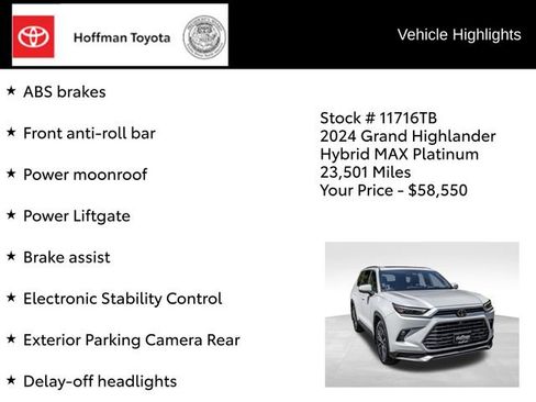 Used 2024 Toyota Grand Highlander AWD Hybrid image 36