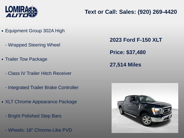 Used 2023 Ford F150 XLT w/ Equipment Group 302A High AWD/4WD image 21