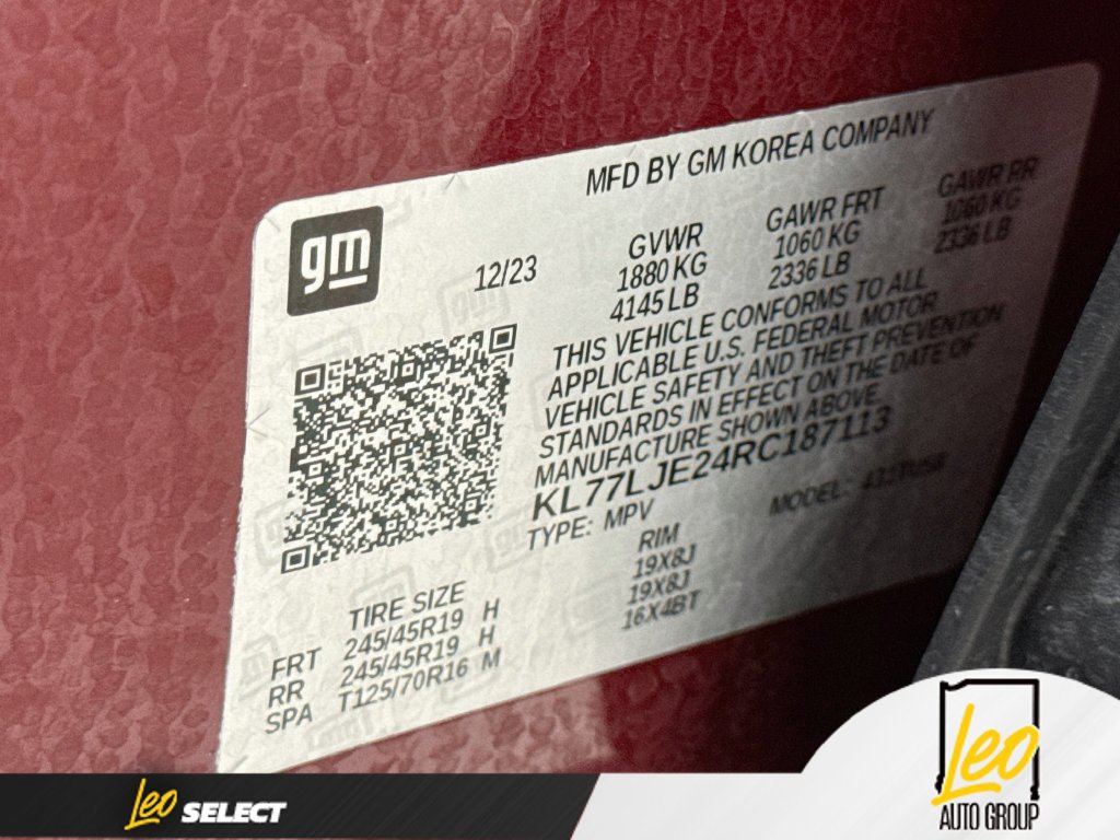Used 2024 Chevrolet Trax RS w/ Sunroof Package FWD image 34
