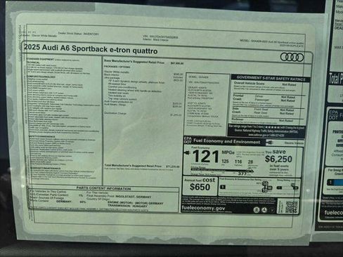 New 2025 Audi A6 e-tron Premium image 20