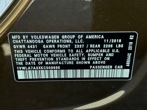 Used 2019 Volkswagen Passat 2.0T Wolfsburg FWD image 22