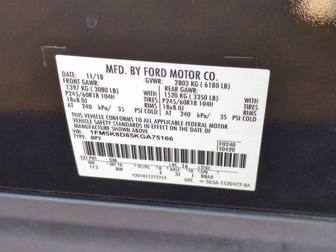 Used 2019 Ford Explorer XLT w/ Equipment Group 201A image 34