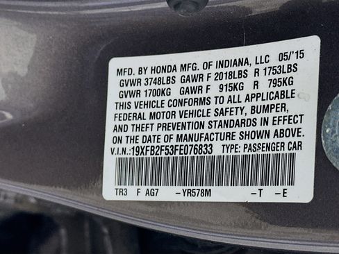 Used 2015 Honda Civic LX image 12