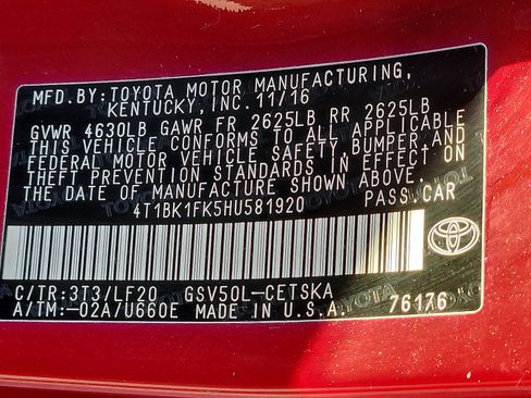 Used 2017 Toyota Camry XSE image 27