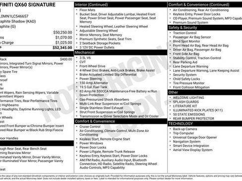 Used 2020 INFINITI QX60 Signature Edition image 43