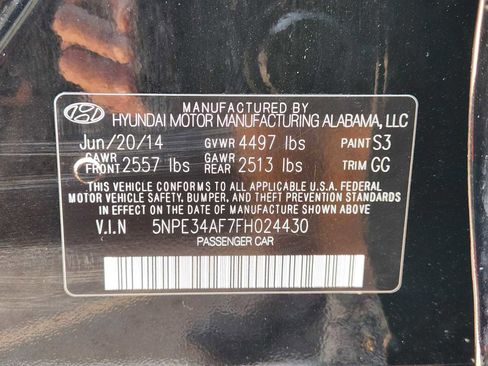 Used 2015 Hyundai Sonata Limited w/ Option Group 06 FWD image 34