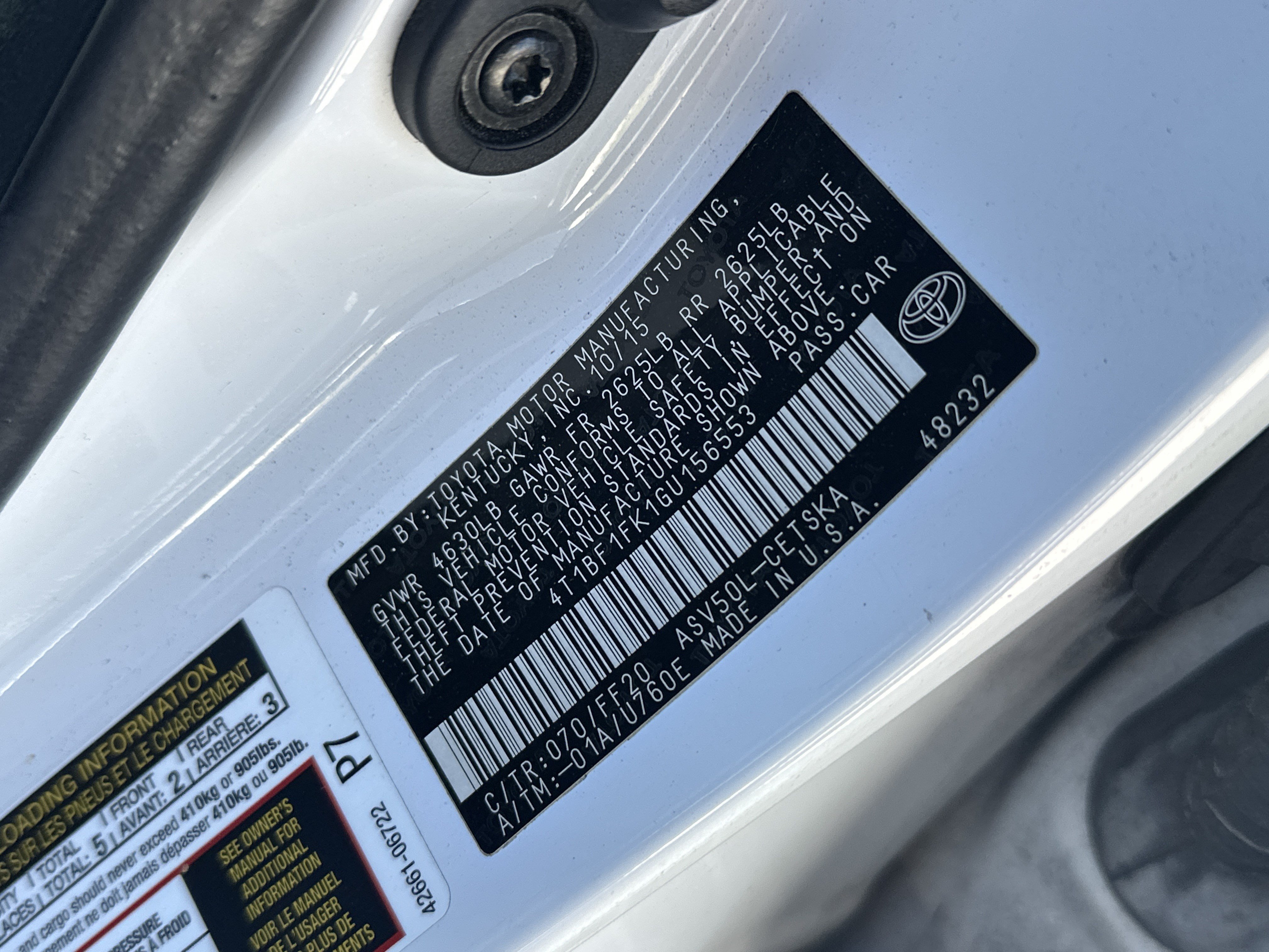 Used 2016 Toyota Camry SE FWD image 35