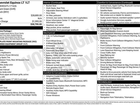 Used 2026 Chevrolet Equinox LT FWD image 6