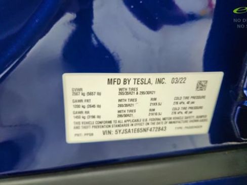 Used 2022 Tesla Model S Plaid AWD/4WD image 64