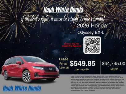 New 2026 Honda Odyssey EX-L