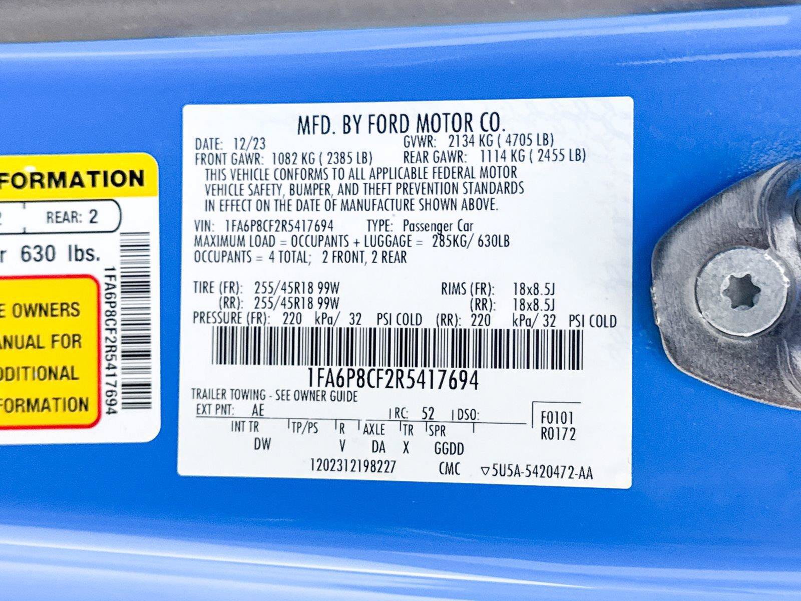 Used 2024 Ford Mustang GT RWD image 34