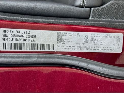 New 2026 Jeep Grand Cherokee Altitude AWD/4WD image 35