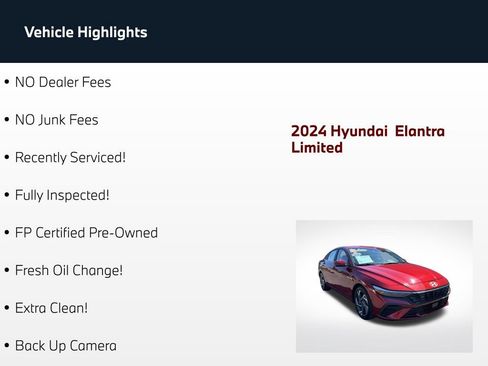 Used 2024 Hyundai Elantra Limited FWD image 60