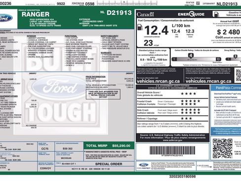Used 2022 Ford Ranger Lariat w/ Tremor Off-Road Package AWD/4WD image 41