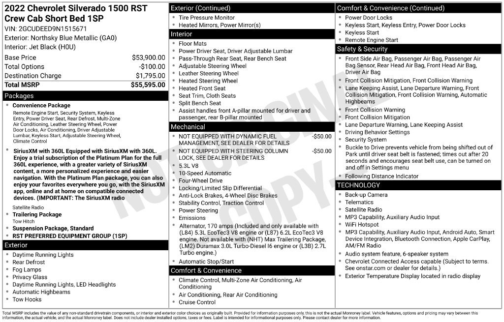 Used 2022 Chevrolet Silverado 1500 RST AWD/4WD image 2
