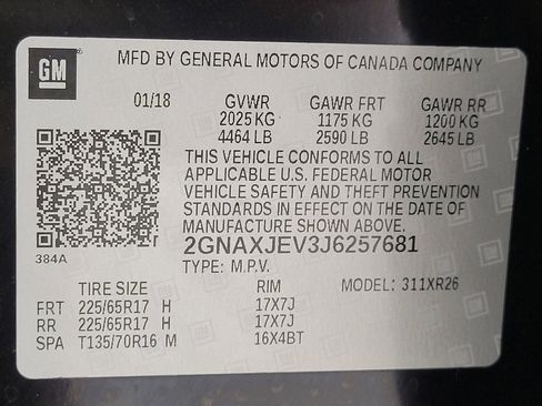 Used 2018 Chevrolet Equinox LT w/ Sun & Infotainment Package image 29