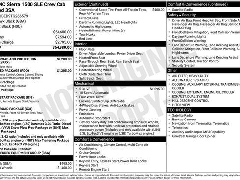 New 2026 GMC Sierra 1500 SLE AWD/4WD image 50