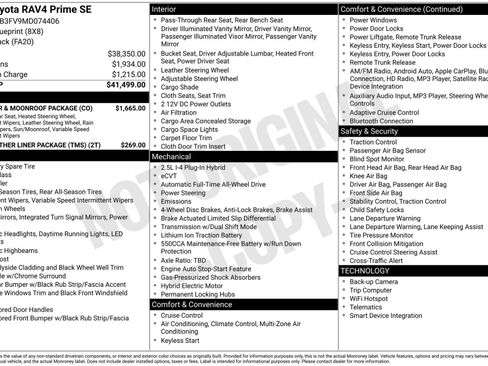 Used 2021 Toyota RAV4 SE w/ Weather & Moonroof Package image 41