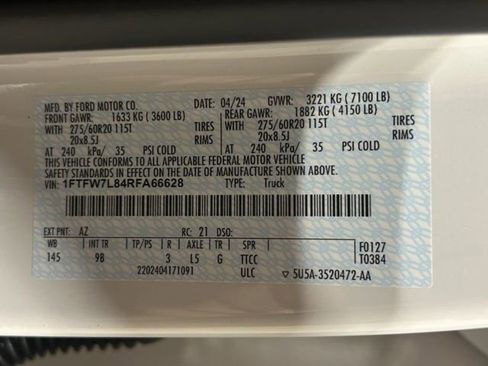 Used 2024 Ford F150 Platinum w/ FX4 Off-Road Package image 31