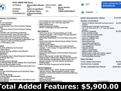 Used 2023 BMW XM w/ M Driver's Package image 3