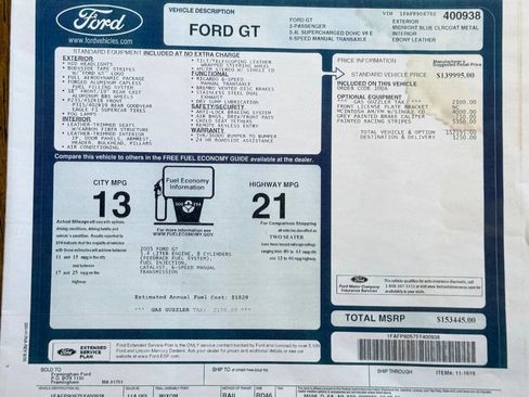 Used 2005 Ford GT RWD image 13