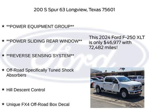 Used 2024 Ford F250 XLT w/ FX4 Off-Road Package AWD/4WD image 22
