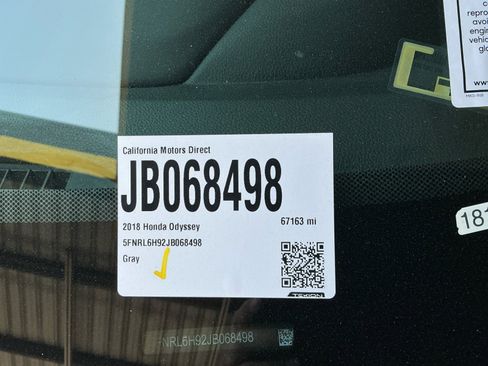 Used 2018 Honda Odyssey Elite image 19