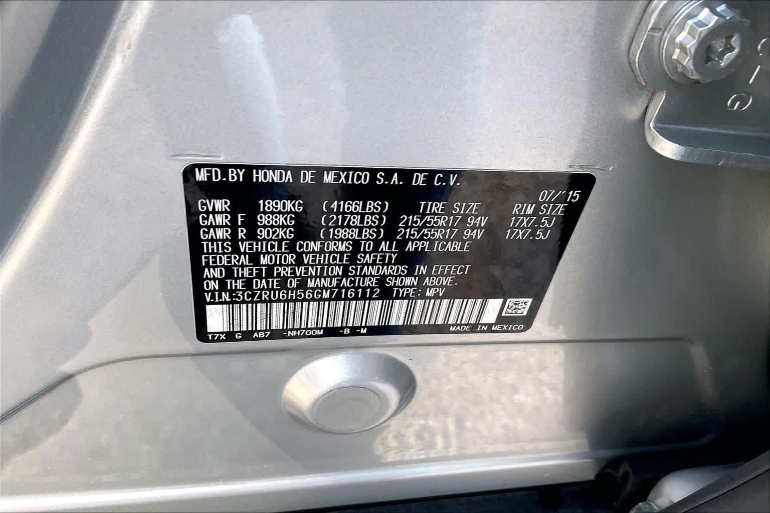 Used 2016 Honda HR-V EX image 33