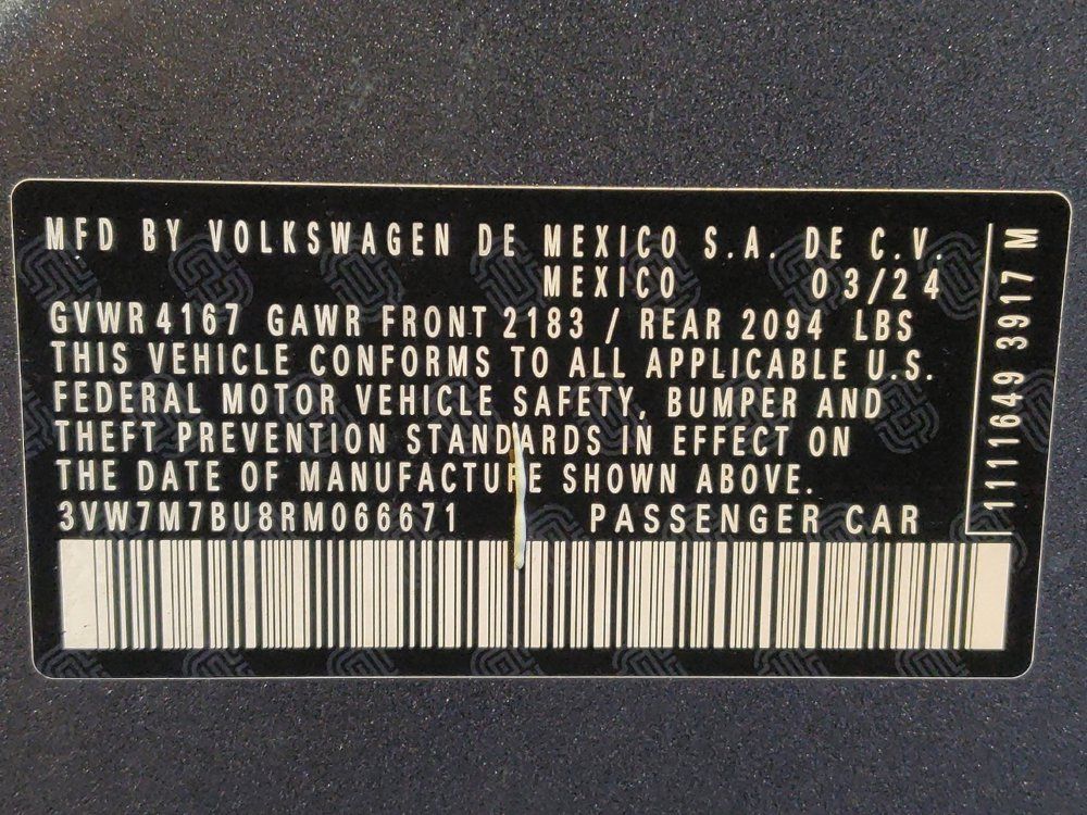 Used 2024 Volkswagen Jetta SE w/ Panoramic Sunroof Package FWD image 33