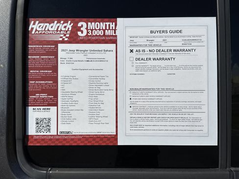 Used 2021 Jeep Wrangler Unlimited Sahara image 33