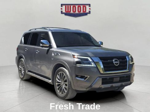 Used 2022 Nissan Armada Platinum w/ Captain's Chairs Package AWD/4WD image 1