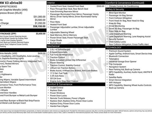 Certified 2026 BMW X3 xDrive30 w/ Premium Package AWD/4WD image 2