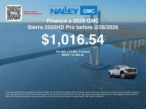 New 2026 GMC Sierra 3500 Pro w/ 1SA Pro Safety Plus Package image 7