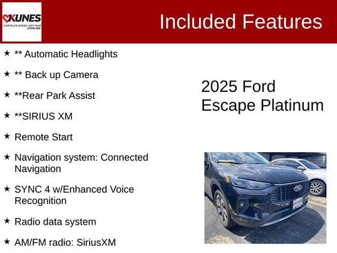 Used 2025 Ford Escape Platinum AWD/4WD image 3