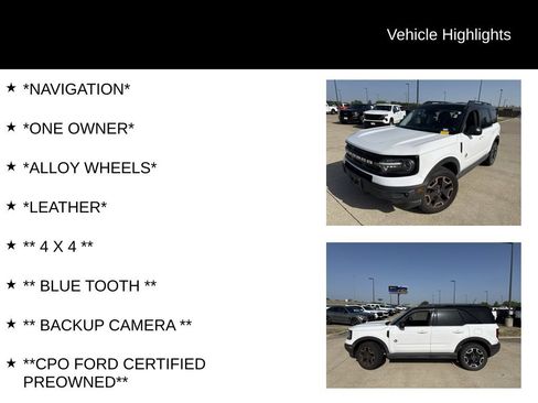 Used 2021 Ford Bronco Sport Outer Banks AWD/4WD image 4