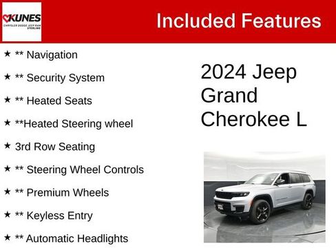 Used 2024 Jeep Grand Cherokee L Limited w/ Black Appearance Package AWD/4WD image 4