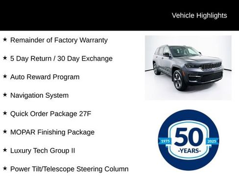 Used 2023 Jeep Grand Cherokee 4WD 4xe w/ Luxury Tech Group II image 7