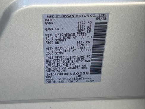 Used 2019 Nissan Pathfinder SV w/ SV Tech Package AWD/4WD image 19