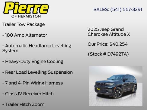 Used 2025 Jeep Grand Cherokee Altitude AWD/4WD image 18