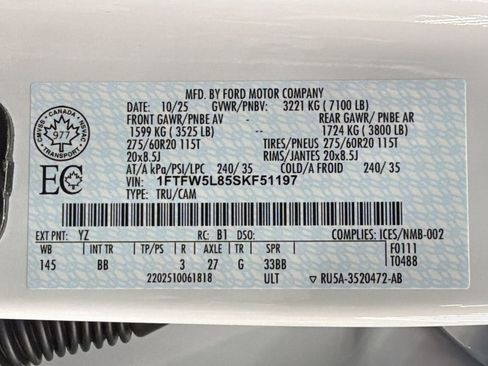 Used 2025 Ford F150 Lariat AWD/4WD image 42