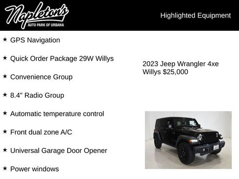 Used 2023 Jeep Wrangler Unlimited w/ 8.4" Radio Group AWD/4WD image 15