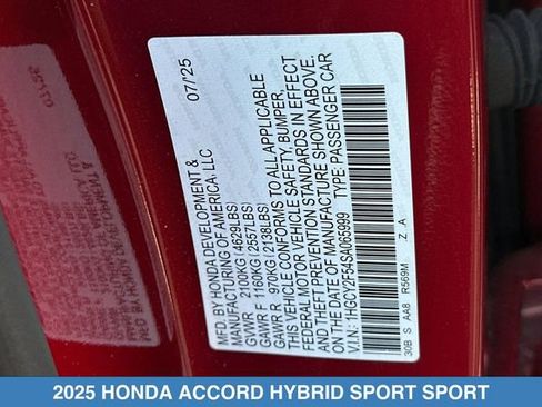 Certified 2025 Honda Accord Sport image 31
