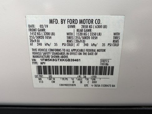 Used 2019 Ford Explorer Sport w/ Equipment Group 401A image 34