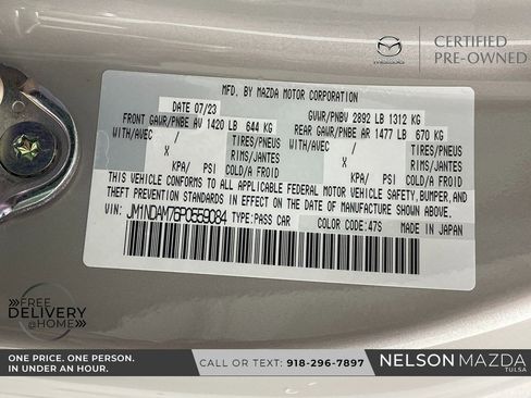 Certified 2023 MAZDA MX-5 Miata Grand Touring w/ Weather Package image 53