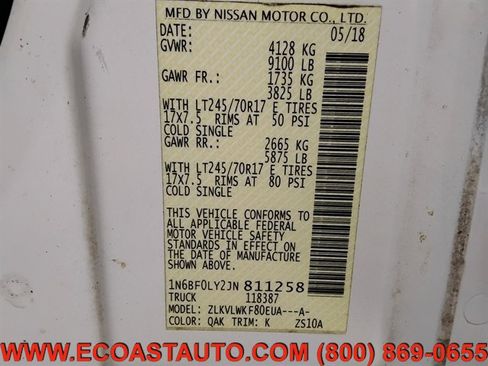 Used 2018 Nissan NV 2500 S image 21