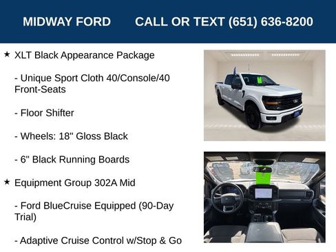 Used 2024 Ford F150 XLT w/ Equipment Group 302A MID AWD/4WD image 12