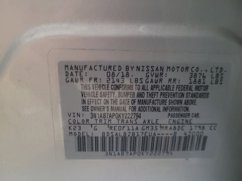 Used 2019 Nissan Sentra S FWD image 33