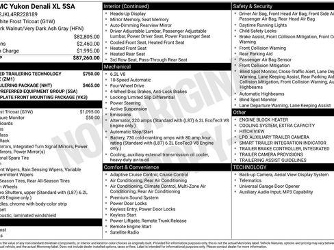 Used 2024 GMC Yukon XL Denali AWD/4WD image 98