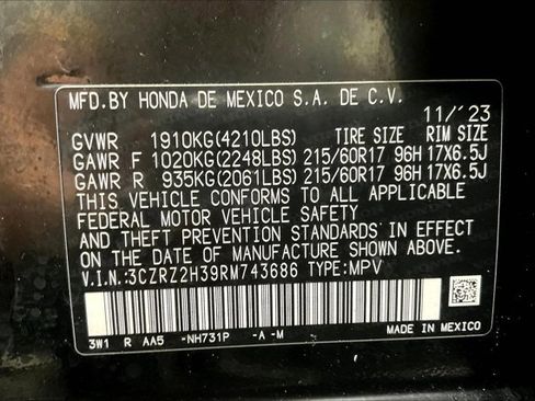 Used 2024 Honda HR-V LX image 44