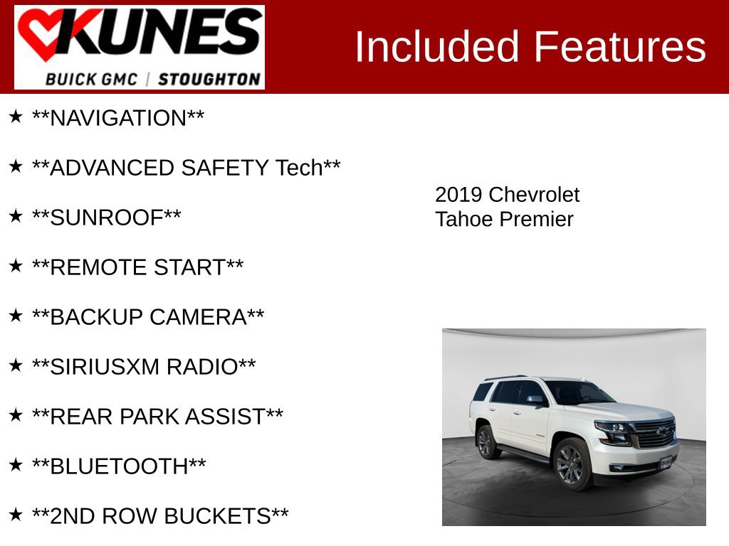 Used 2019 Chevrolet Tahoe Premier AWD/4WD image 2